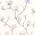 Nagyvonalú magnóliák - költői minta akvarell megjelenés pamutfehér szürkéskék pasztellszürke tapéta