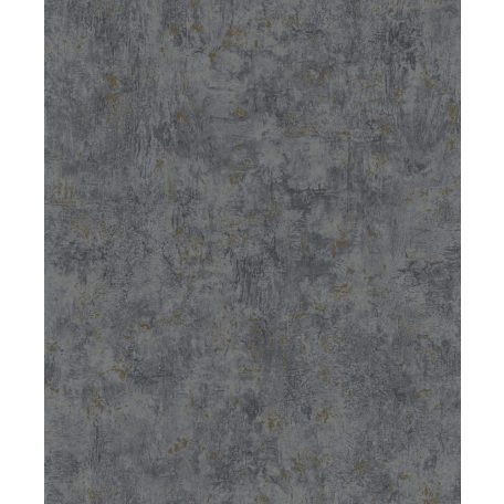 Konkrét természetes betonhatású minta sötétszürke antracit arany gyönyházfényű fémes hatás tapéta