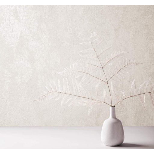 Monokróm beton megjenésű minta krém világosbézs gyöngyházfényű fémes hatás tapéta