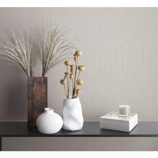 Strukturált felületű egyszínű minta bézs/szürkésbézs tónus tapéta