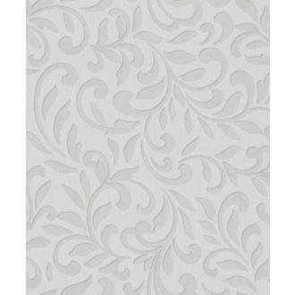   Virágos indamotívum modern fémes kiemeléssel bézs szürke és gyöngyház tónusok tapéta