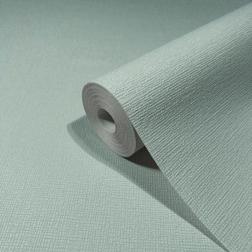 Diszkrét domborhatású texturált egyszínű minta világos mentazöld tónus tapéta