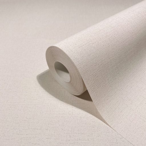 Finom keresztszövésű lenvászon egyszínű texturált minta krémes-bézs tónus tapéta