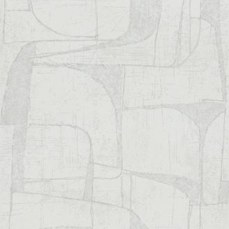   Absztrakt geometriai minta karcolt jellegű alapstruktúrán törtfehér szürke/szürkésbézs tónus tapéta