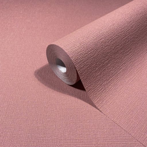 Finoman strukturált textilhatású minta mályva/mályvás-rózsaszín tónus tapéta