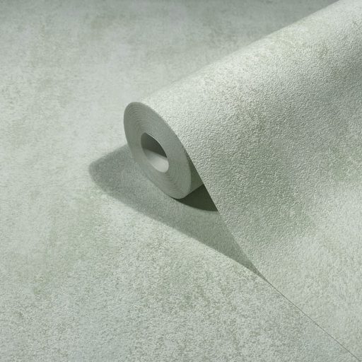 Strukturált egyszínű betonhatású minta világoszöld/szürkészöld tónus tapéta