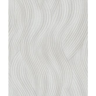   Esztétikus lágyan ívelő hullámformák mintája pezsgőszín meleg bézs és arany/bézsarany tónus finom fény tapéta