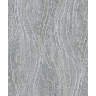   Homokkő rétegek és márvány erezet függőleges hullámokba rendezve törtfehér szürke és bézs tónus tapéta