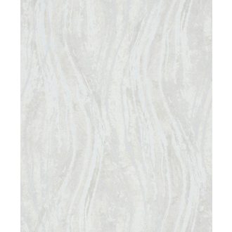   Homokkő rétegek és márvány erezet függőleges hullámokba rendezve szürkésfehér krémszürke és hamuszürke tónus tapéta