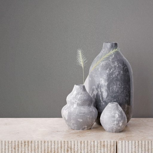 Finoman szőtt természetes egyszínű minta nemes szürke tónus tapéta