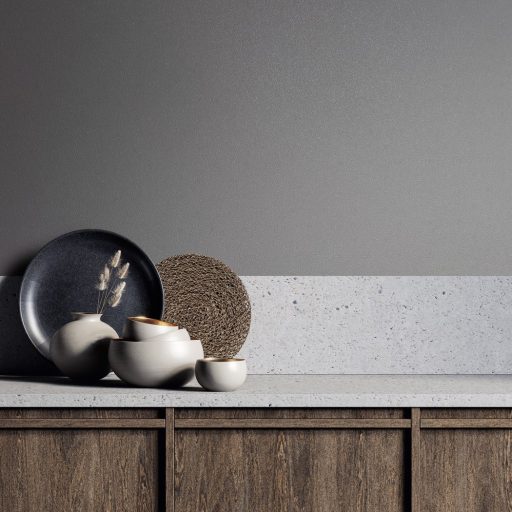 Finoman szőtt természetes egyszínű minta nemes szürke tónus tapéta