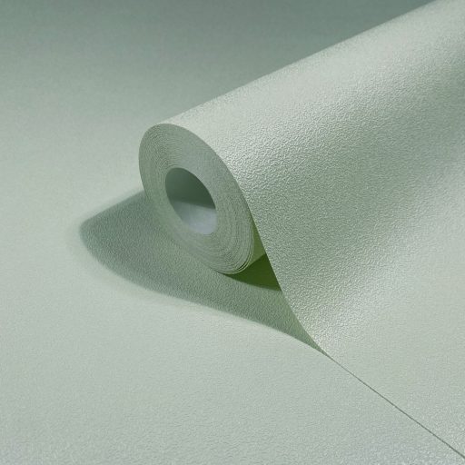 Finoman szőtt természetes egyszínű minta finom pasztellzöld tónus tapéta