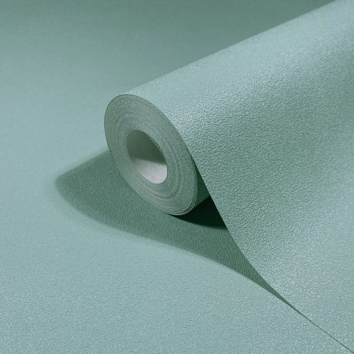 Finoman szőtt természetes egyszínű minta lágy tört zöld/zsályazöld tónus tapéta