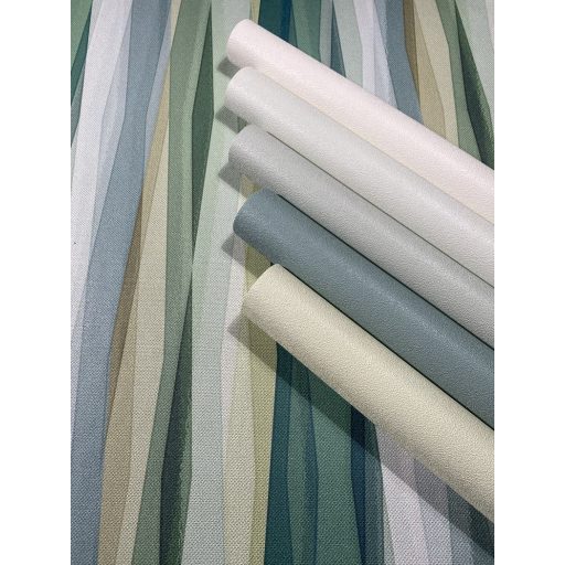 Finoman szőtt természetes egyszínű minta lágy tört zöld/zsályazöld tónus tapéta