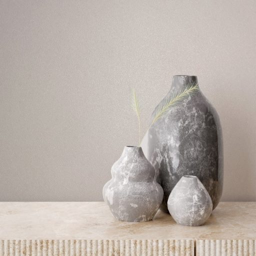 Finoman szőtt természetes egyszínű minta por/púderrózsaszín és tejszín tónus tapéta