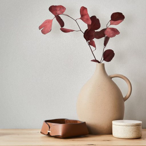 Finoman szőtt természetes egyszínű minta púderes-krém/krémfehér tónus tapéta