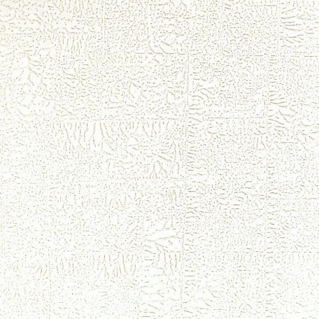 Casadeco Encyclopedia 82530123 CARRE LICHEN  BLANC texturált négyzetbe rendezett zuzmó minta krémfehér tapéta