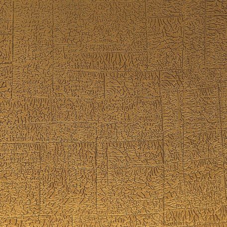 Casadeco Encyclopedia 82532307  CARRE LICHEN CURRY texturált négyzetbe rendezett zuzmó minta aranysárga tapéta