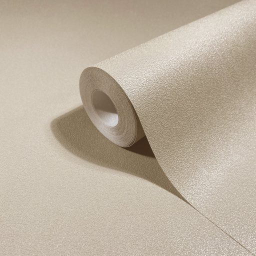 Finoman szőtt természetes egyszínű minta finom törtbézs tónus tapéta