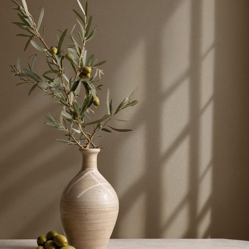 Finoman szőtt természetes egyszínű minta barna/középbarna tónus tapéta