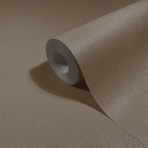 Finoman szőtt természetes egyszínű minta barna/középbarna tónus tapéta