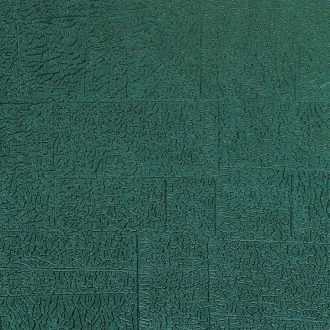   Casadeco Encyclopedia 82536202  CARRE LICHEN EMERAUDE texturált négyzetbe rendezett zuzmó minta smaragdzöld tapéta