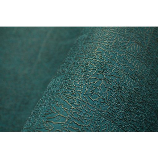 Casadeco Encyclopedia 82536202  CARRE LICHEN EMERAUDE texturált négyzetbe rendezett zuzmó minta smaragdzöld tapéta