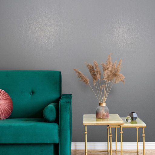 Finoman texturált természetes minta egyfajta grafikai fegyelemmel világoskék szürke és ezüstfehér tónus finom fény tapéta