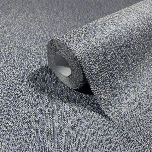 Finoman texturált természetes minta egyfajta grafikai fegyelemmel kék/tengerkék szürke és antracit tónus finom fény tapéta