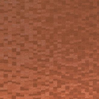   Casadeco Encyclopedia 82543518  LIGNUM CUIVRE geometrikus texturált faragott fa hatás rézszín tapéta