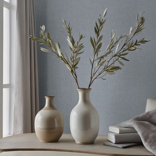 Diszkrét luxus és a természet találkozása - organikus strukturált minta szürke és ezüst tónus tapéta