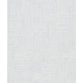   Dinamikus texturált geometriai minta különböző irányú ecsetvonás-szerű vonalakkal fehér gyöngyház és világosszürke tónus tapéta