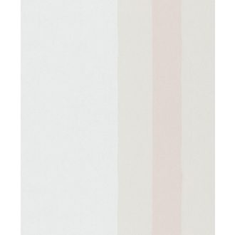   Tónusos csíkok váltakozó szélességben pasztell árnyalatban fehér és meleg krémes-rózsaszín tónus tapéta