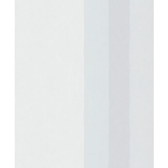   Tónusos csíkok váltakozó szélességben pasztell árnyalatban fehér szürke és hűvös ezüstös acélkék tónus tapéta
