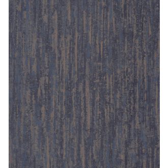   Casadeco Encyclopedia 82636430  CORTICIS ENCRE natur fakéreg minta tintakék csillogó rézszín fémes hatás tapéta