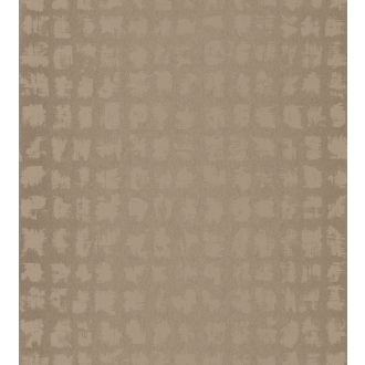   Casadeco Encyclopedia 82662249  FELINE CAMEL Geometrikus minta teveszőr barna bézs csillogó tapéta