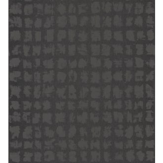   Casadeco Encyclopedia 82669451  FELINE NOIR Geometrikus minta fekete antracit csillogó tapéta