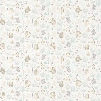   Casadeco Happy Dreams 82731209 ALL OVER JUNGLE BEIGE füvek krémfehér bézs barna menta tapéta