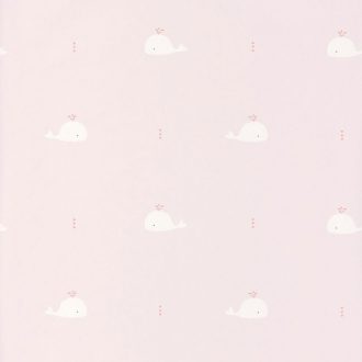   Casadeco Happy Dreams 82794220 WHALE ROSE CORAL bálna rózsaszín/ korall fehér tapéta