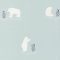 Casadeco Happy Dreams 82826126 POLAR BEAR BLUE jegesmedve és pingvin kék szürke fehér tapéta