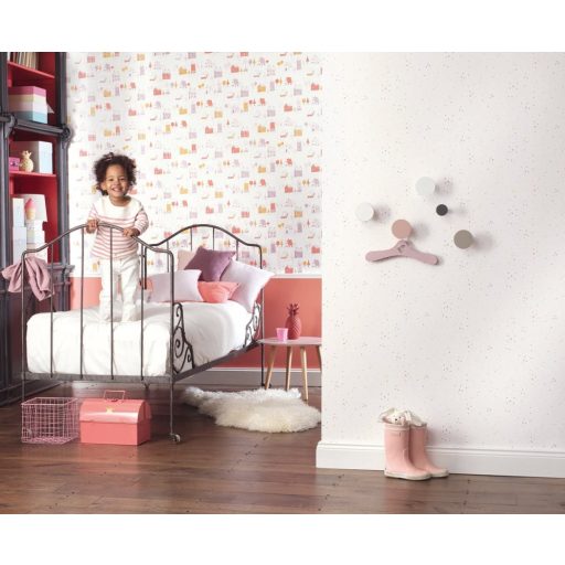 Casadeco Happy Dreams 82913401 UNI CORAIL egyszínű korall tapéta