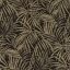 Rasch Denzo II 832143  Natur trópusi finoman rajzolt pálmalevelek textilstruktúra fekete csillogó bézsarany/arany tapéta