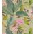 Casadeco Encyclopedia 83351467 PANORAMIQUE EXOTICUS BEIGE Natur természeti kép madárkák zöld levelek rózsaszín virágok falpanel