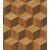 Rasch SALSA 833744 Geometrikus Grafikus háromdimenziós fakockák barna és aranybarna árnyalatok tapéta