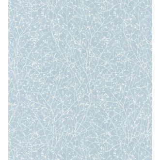   Casadeco Natura 83776306 SPRING Natur Törékeny ágak-finom rügyek "a tavasz első lehellete" kék krémfehér tapéta