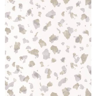   Casadeco Idylle 83861224 ONYX BEIGE Natur művészi ábrázolású kőfal fehér bézs fémes arany tapéta