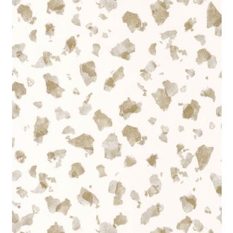   Casadeco Idylle 83862313 ONYX ARGENT/OR Natur művészi ábrázolású kőfal fehér fémes ezüst és arany tapéta