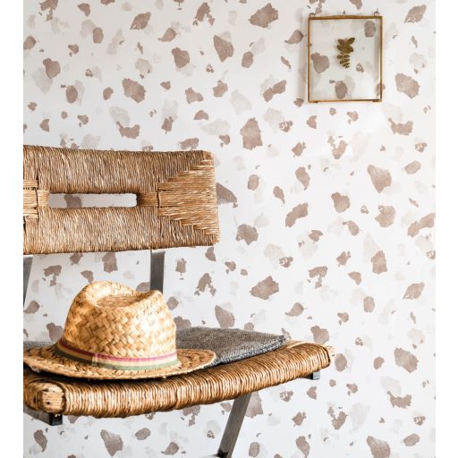 Casadeco Idylle 83862313 ONYX ARGENT/OR Natur művészi ábrázolású kőfal fehér fémes ezüst és arany tapéta