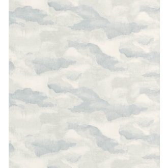   Casadeco Idylle 83879131  NUBIA GRIS Natur festői lebegő felhők fehér szürke bézs tapéta