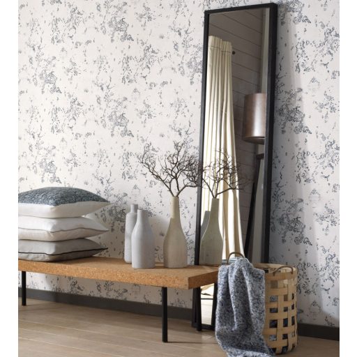 Casadeco Rivage 83989312 CAP VRAI Etno ősi hajózási térkép felfedezőknek törtfehér szürke sötétszürke tapéta